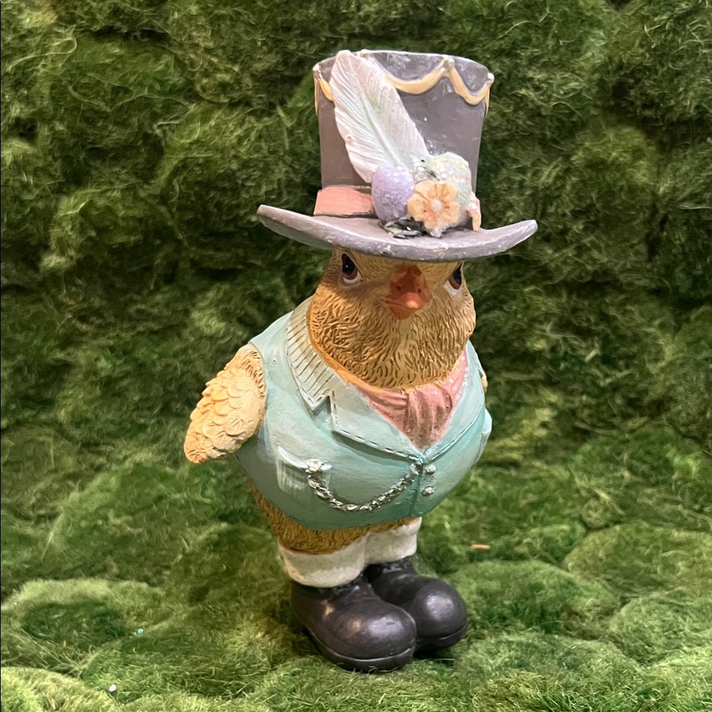 GANZ Whimsical Easter Bird Figurine with Top Hat
